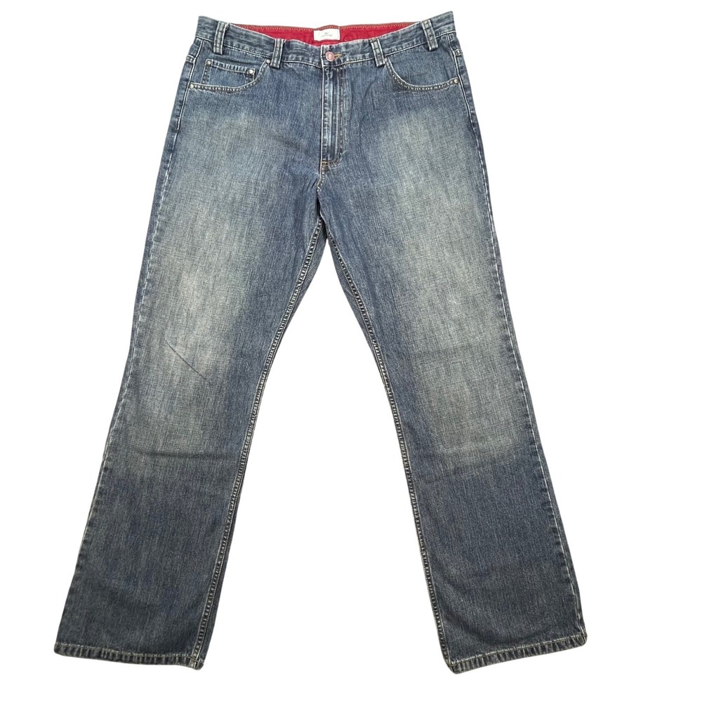 Vtg Dockers Blue Jeans Relaxed Fit Straight Leg Denim Mens Size 38x34